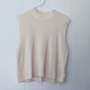 Cream Colored Old Navy Sweater Vest- Large Tall